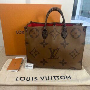 Louis Vuitton OnTheGo 2Way Tote Brown Canvas monogram GM